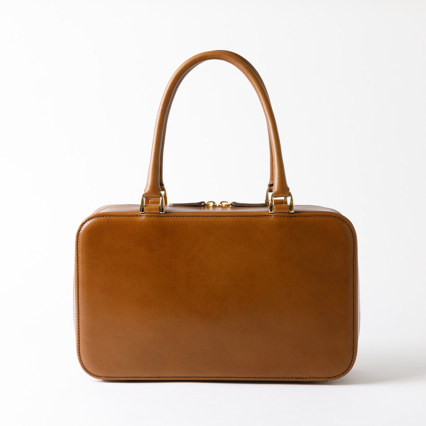 Hanakumiko handbag / Camel × Choco