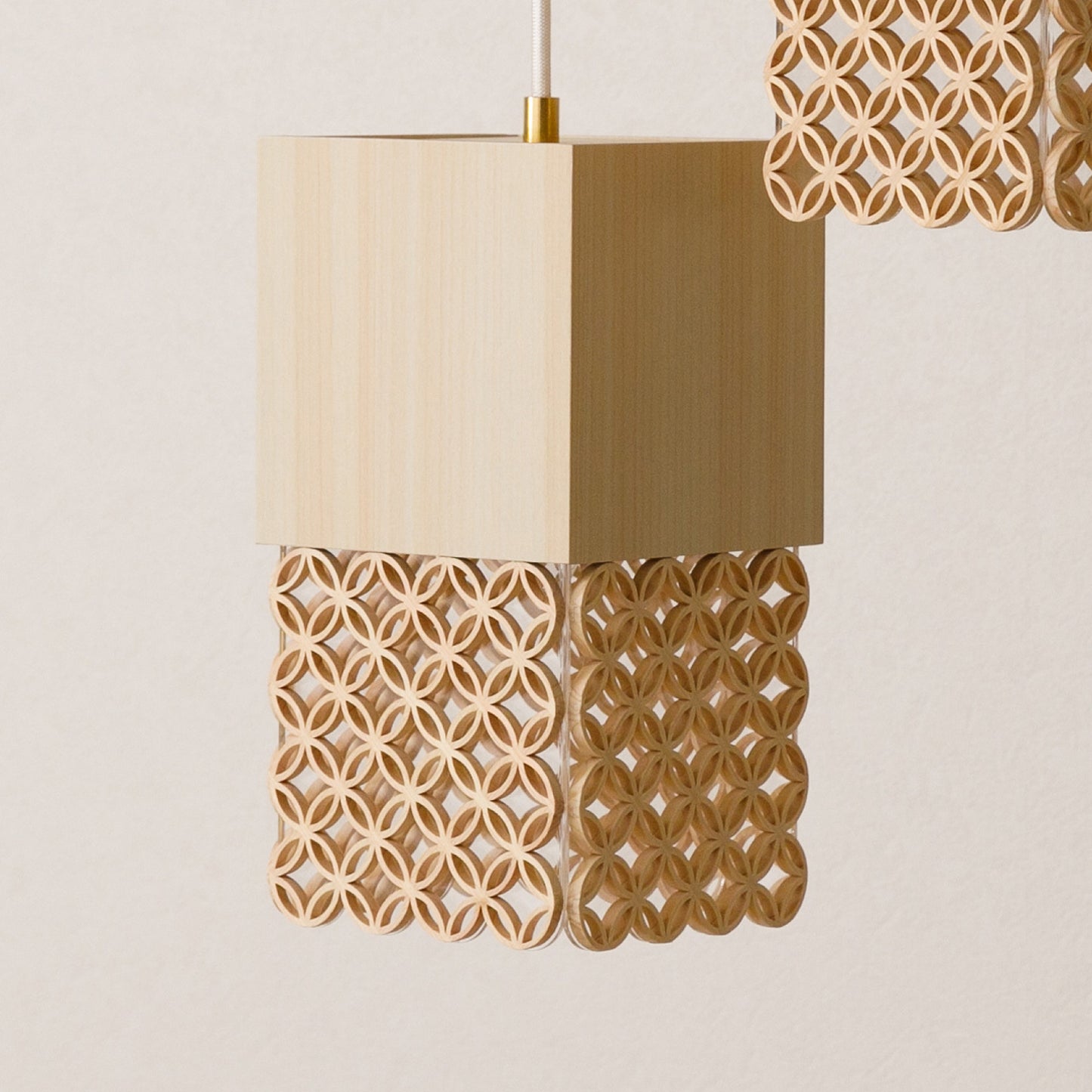 Hanakumiko pendant light lampshade (4 rows)