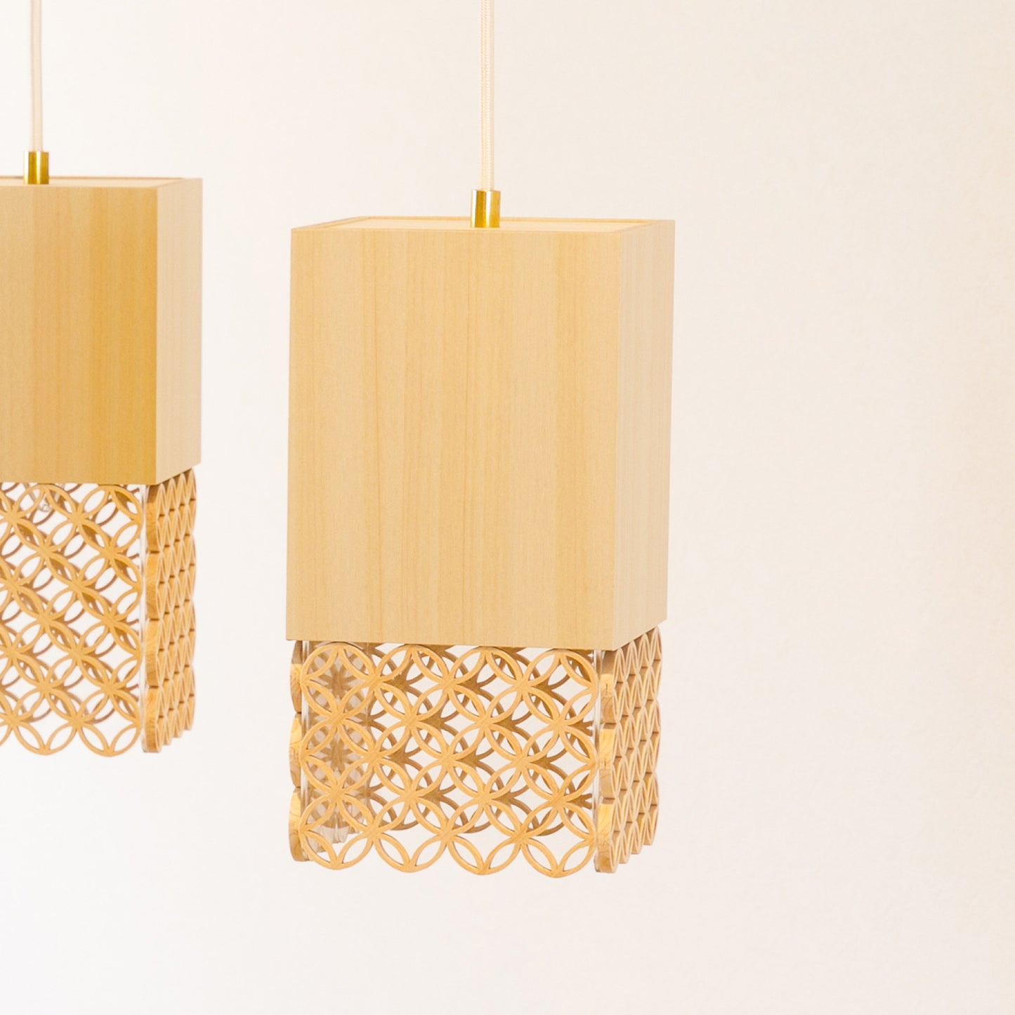 Hanakumiko pendant light lampshade (3 rows)