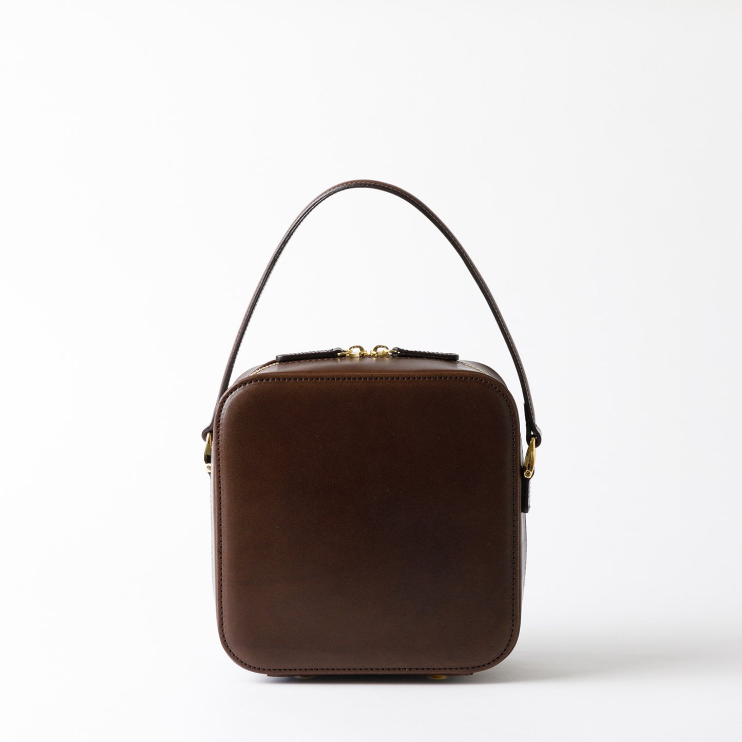 Hanakumiko minibag / Brown × Blue (With Shoulder strap)