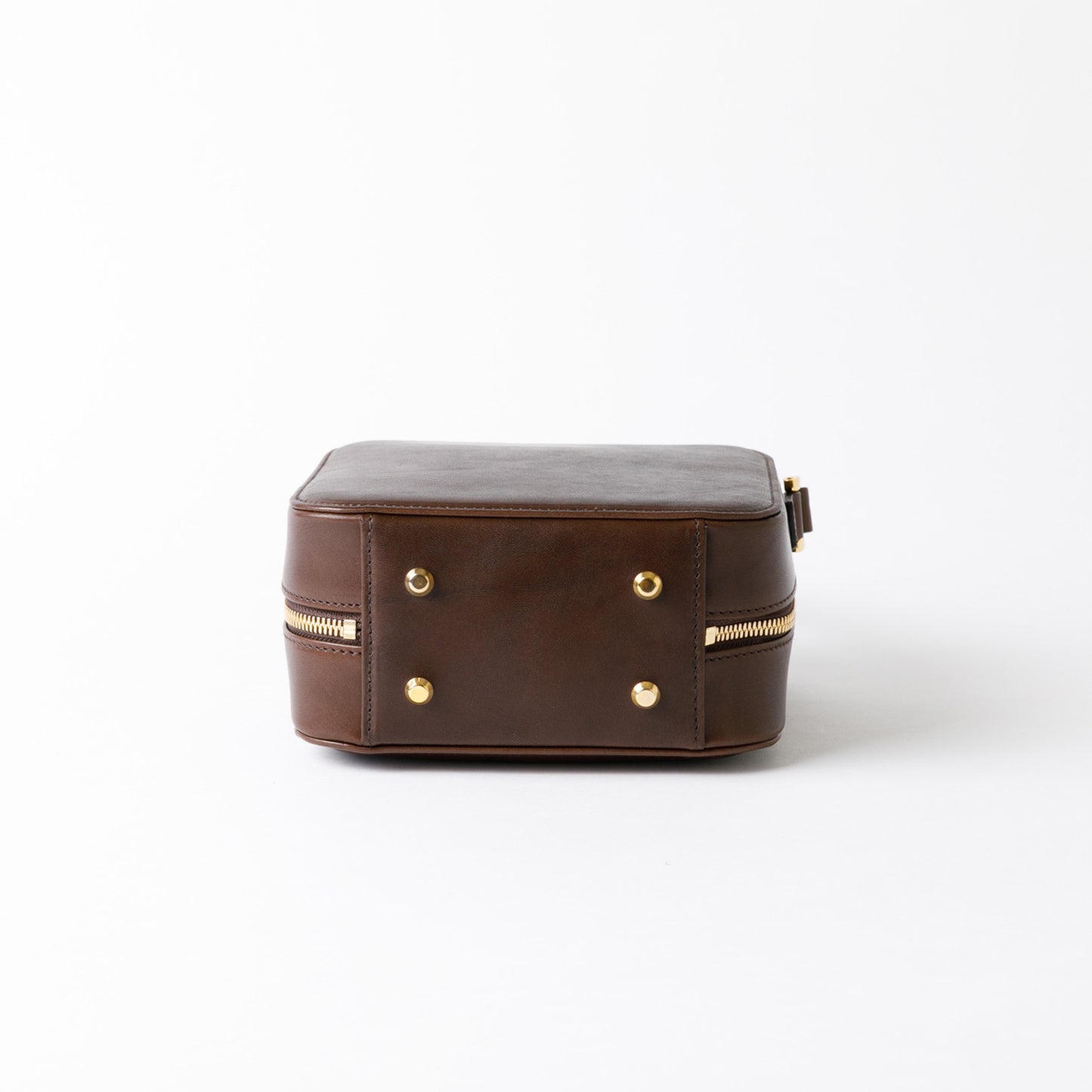 Hanakumiko minibag / Brown × Red (With Shoulder strap)