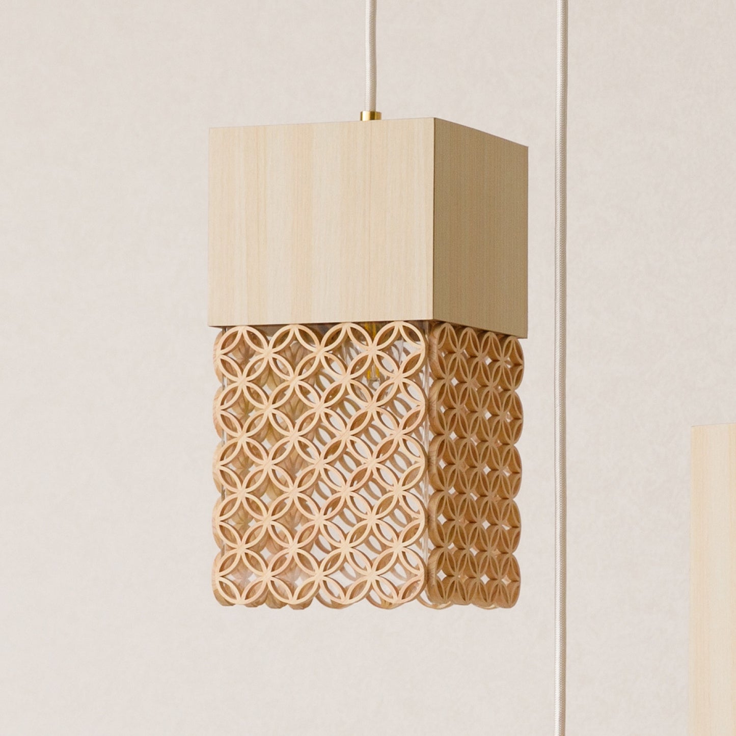 Hanakumiko pendant light lampshade (5 rows)
