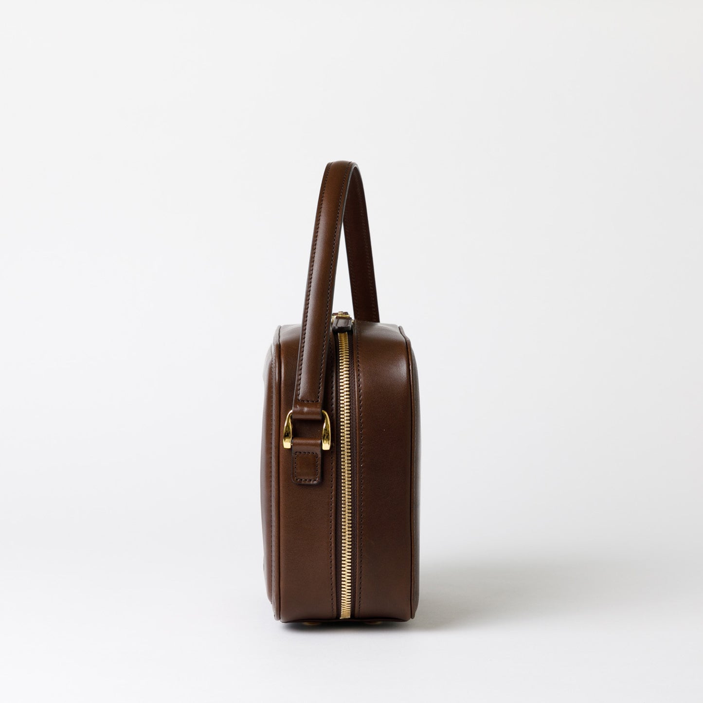 Hanakumiko minibag / Brown × Choco (With Shoulder strap)