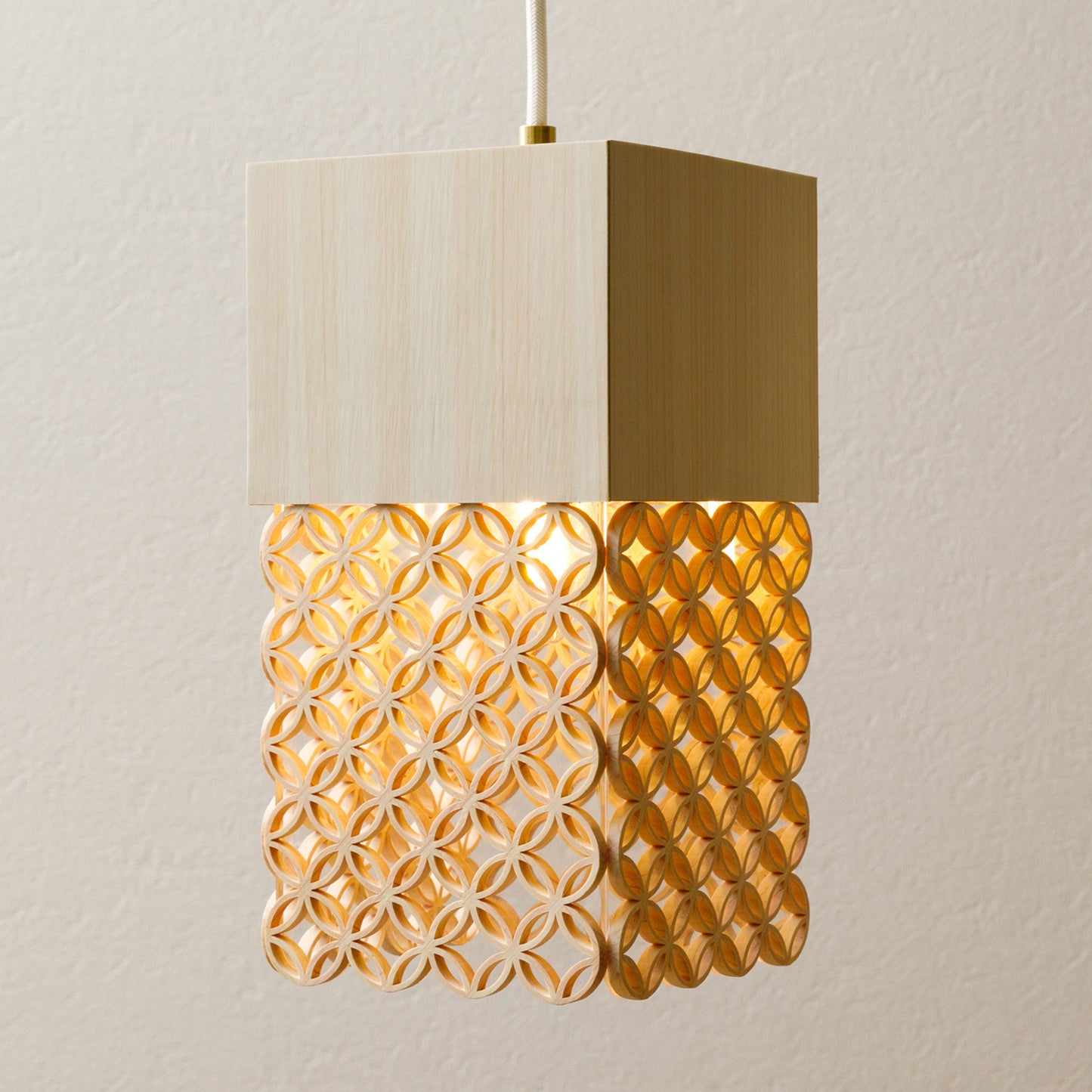 Hanakumiko pendant light lampshade (5 rows)
