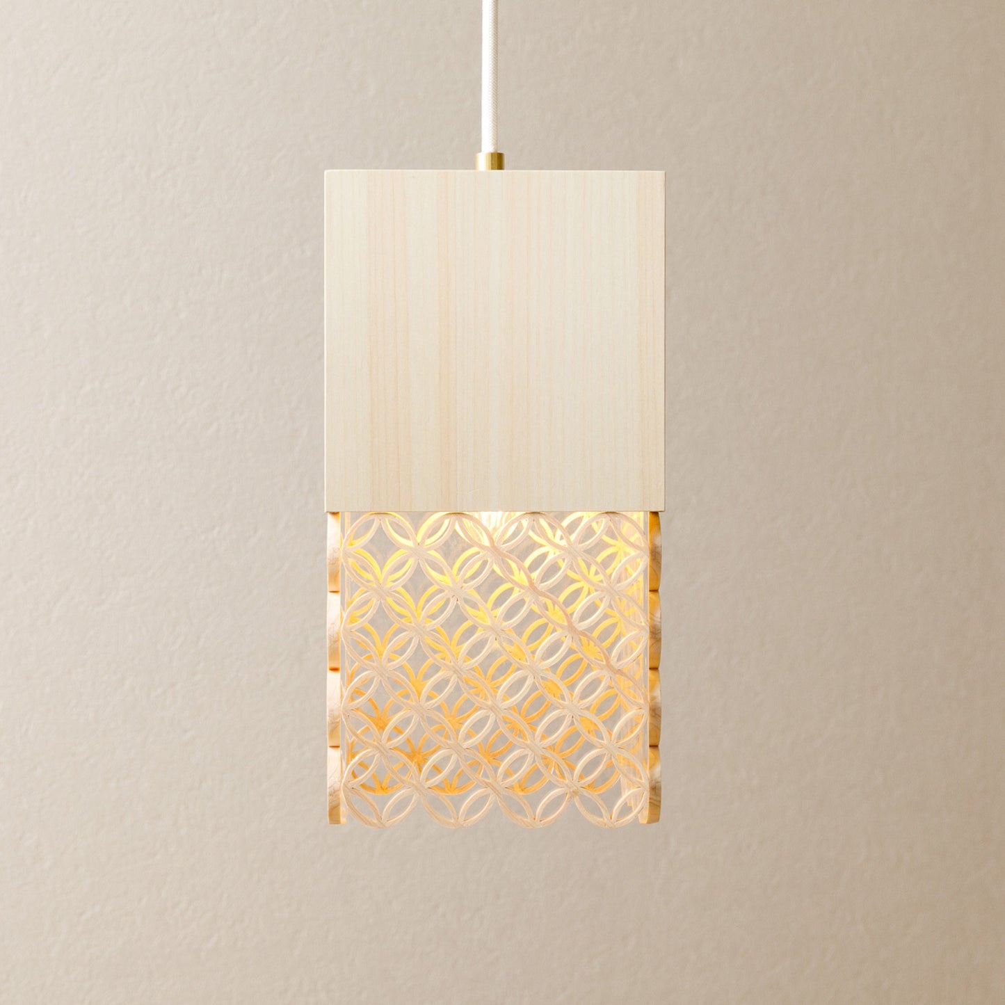 Hanakumiko pendant light lampshade (4 rows)