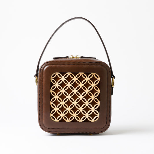 Hanakumiko minibag / Brown × Choco