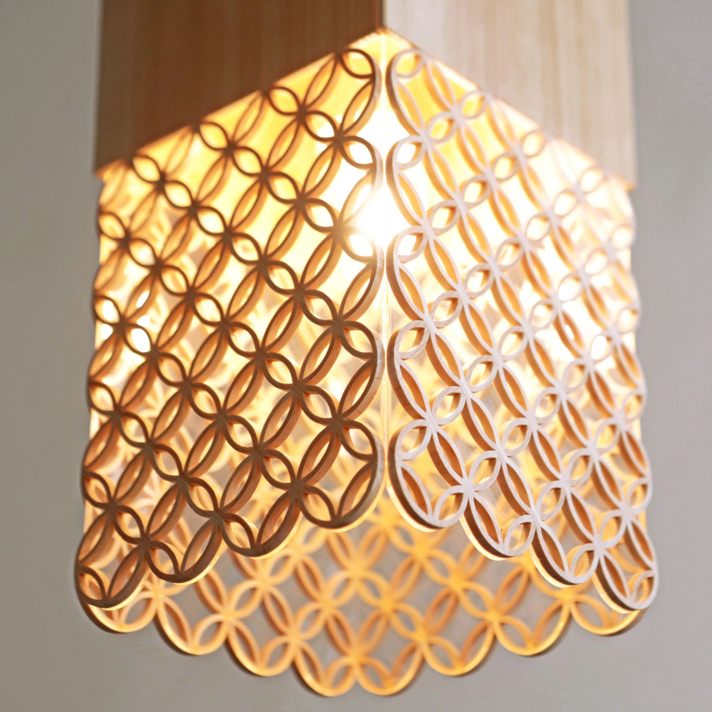 Hanakumiko pendant light lampshade (5 rows)