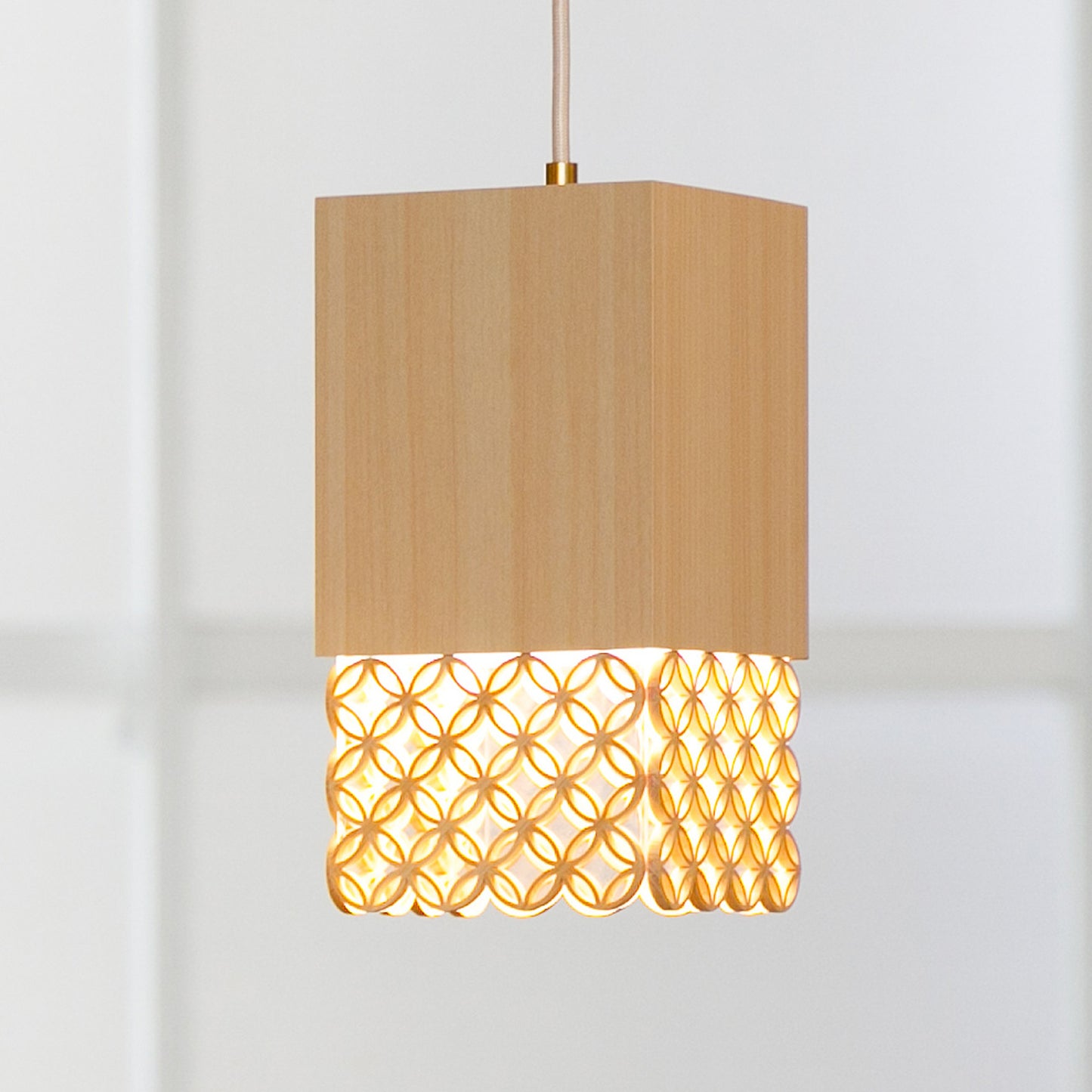 Hanakumiko pendant light lampshade (3 rows)